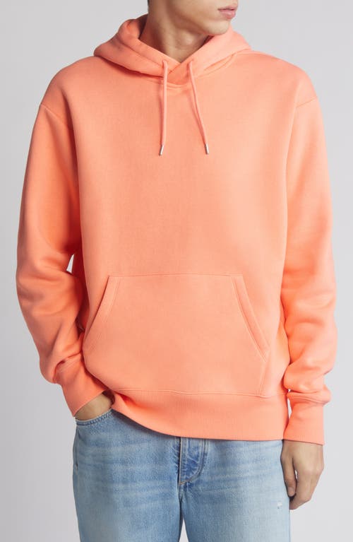 Fleece Pullover Hoodie in Coral Fusion