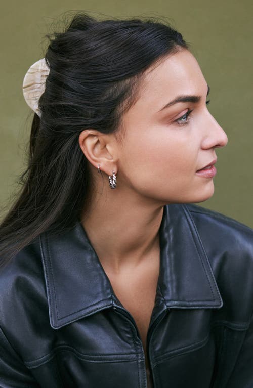 Ana Luisa Twisted Hoop Earrings In Silver