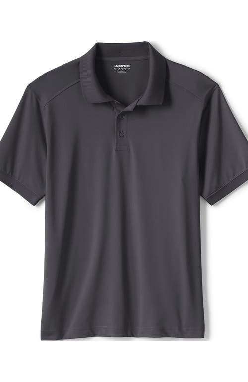 Shop Lands' End School Uniform Young  Short Sleeve Rapid Dry Polo Shirt In Soapstone