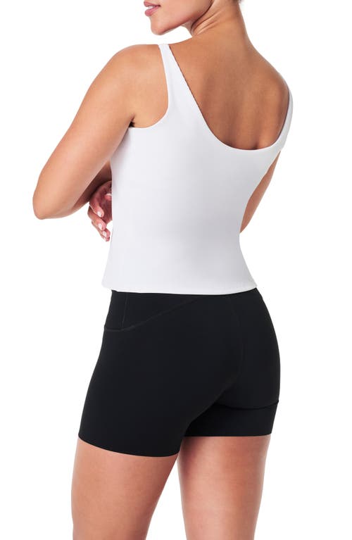 Shop Spanx ® Contour Rib 2-in-1 Tank Top In Vivid White