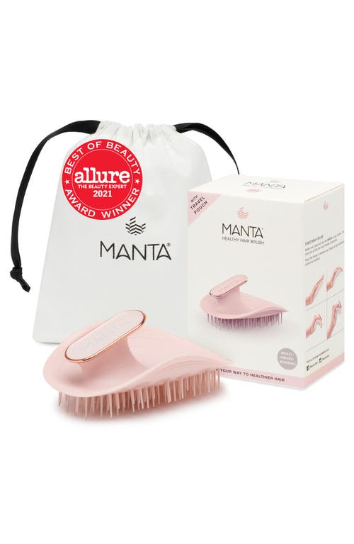 Manta Healthy Hair Brush In Pink
