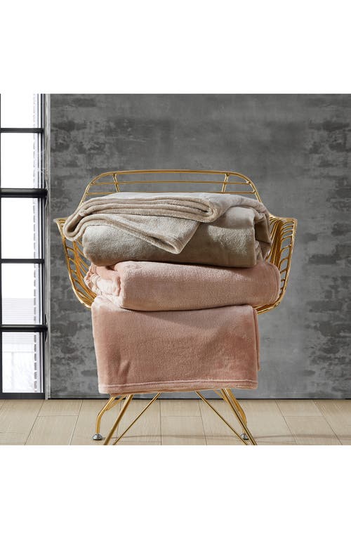 Kenneth Cole Solid Throw Blanket In Oatmeal