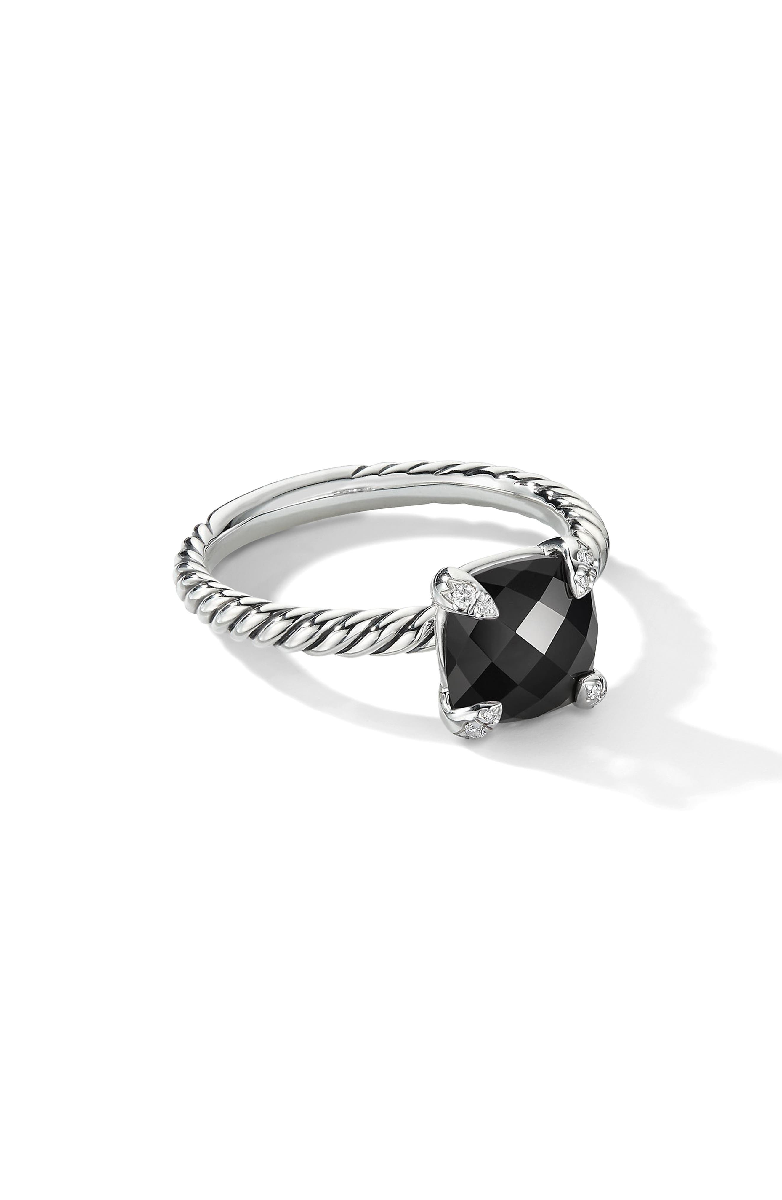 デイビット・ユーマン レディース リング アクセサリー Chatelaine<sup>R</sup> Ring with Semiprecious  Stone and Diamonds