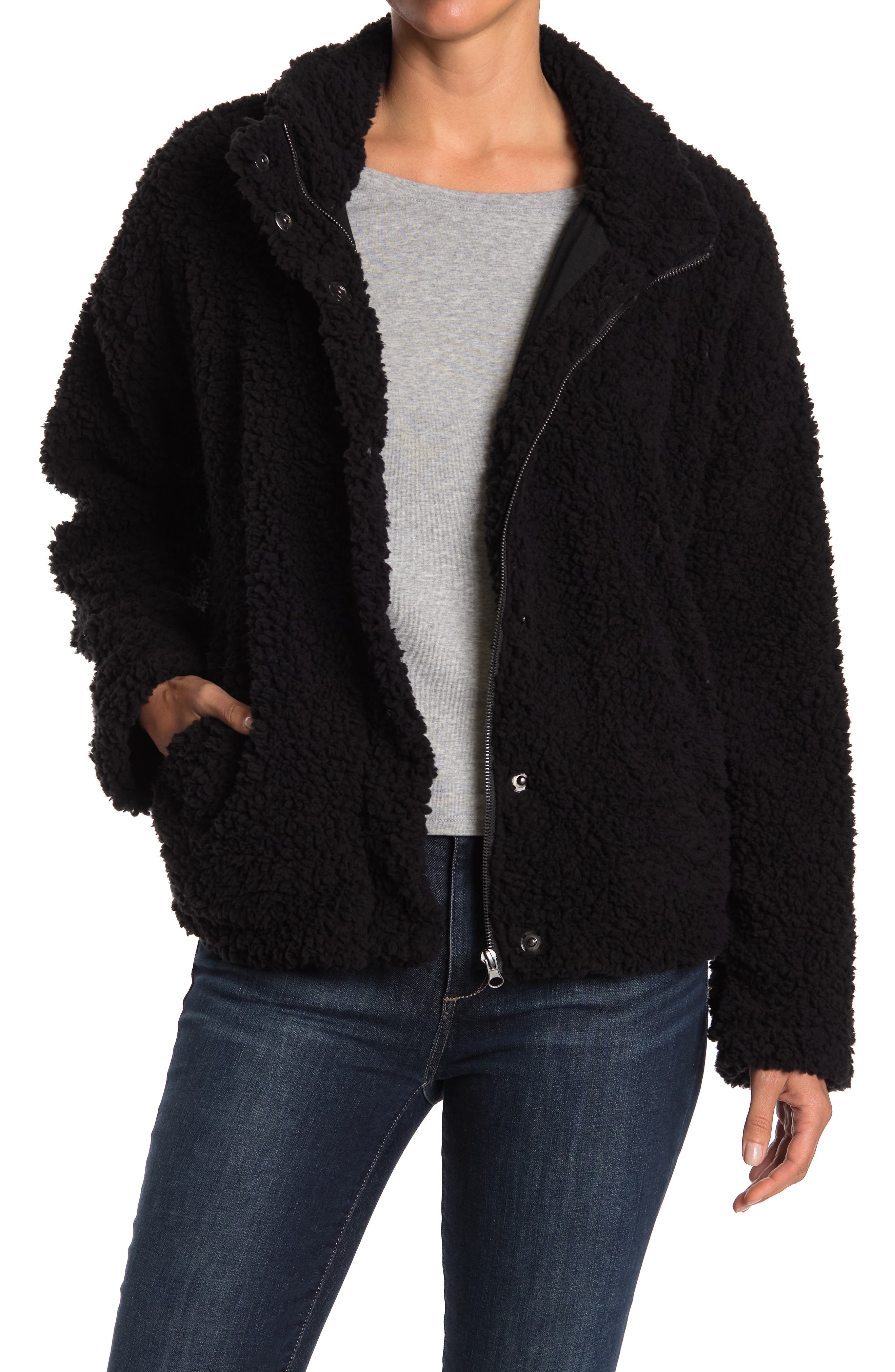 sherpa jacket women's nordstrom rack