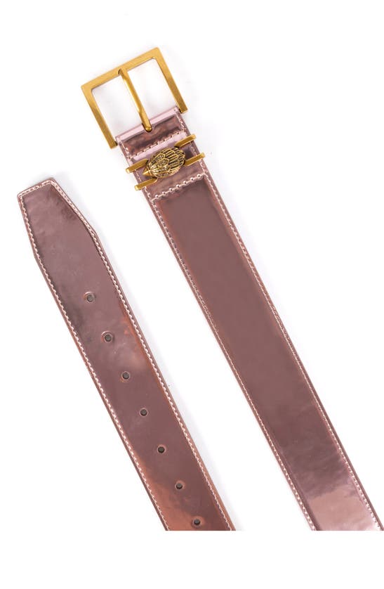 KURT GEIGER KURT GEIGER LONDON METALLIC LEATHER BELT