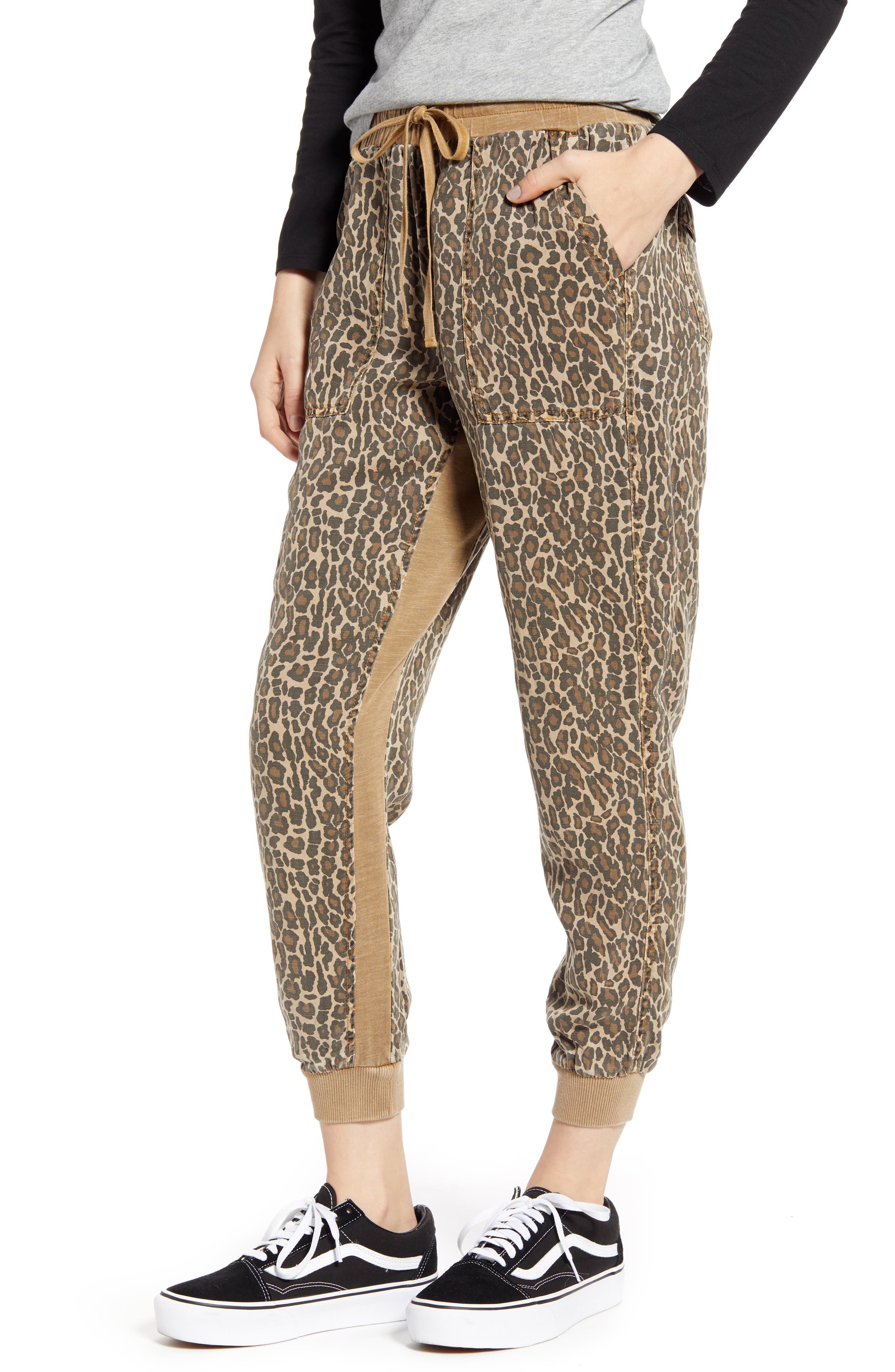 animal print joggers