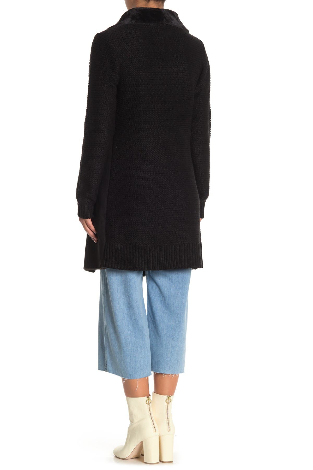 sweater with faux fur