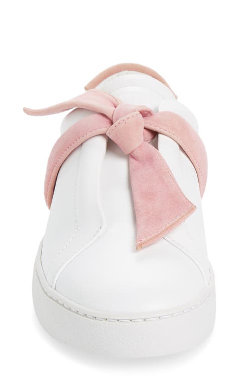 Alexandre Birman Clarita Bow Sneaker In Pink/white