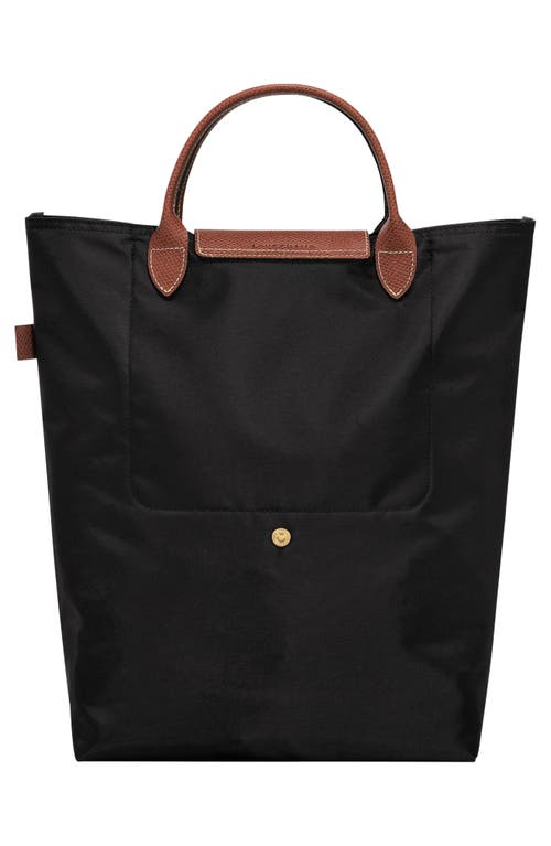 Longchamp Medium Cabas Replay Recycled Canvas Tote In Black
