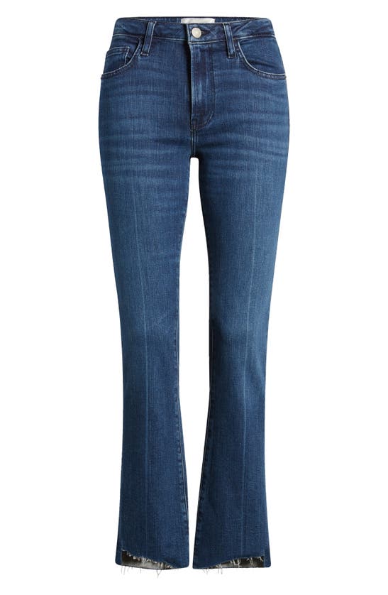 Frame Le Crop Mini Boot Raw Step Hem Jeans In Blue