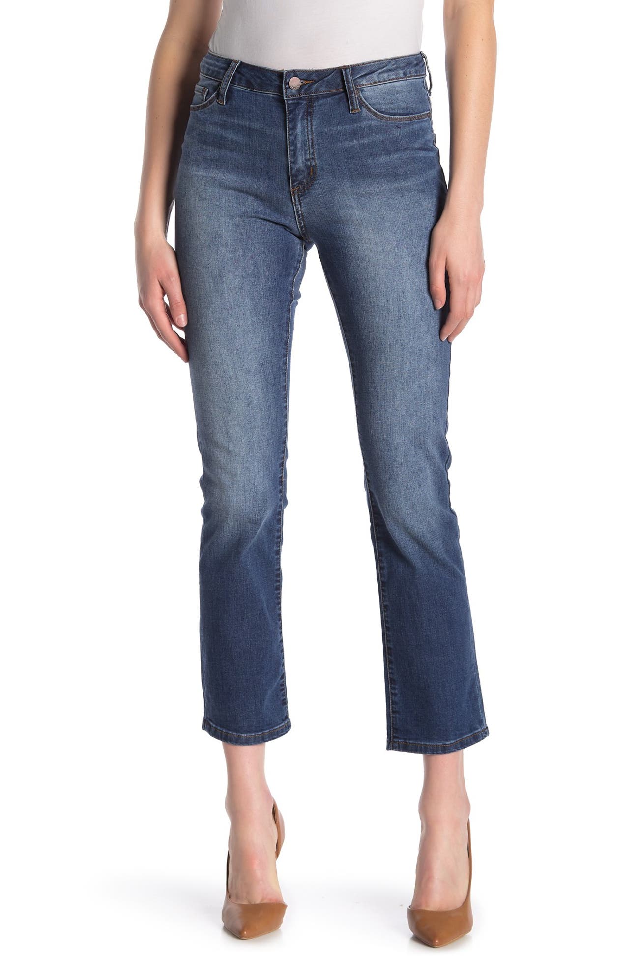 Tahari High Rise Straight Leg Jeans Nordstrom Rack