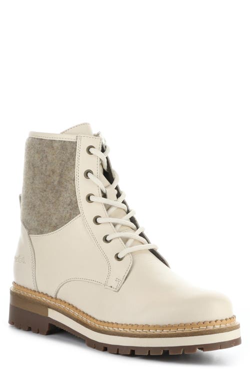 Shop Bos. & Co. Astra Waterproof Boot In Cream/zeno