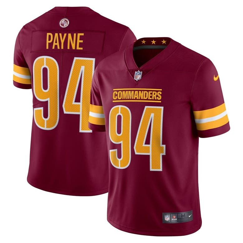 Nike Da'ron Payne Burgundy Washington Commanders Vapor Limited Jersey