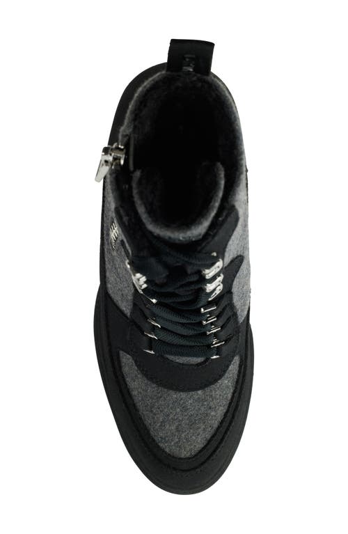 Dkny Toia Platform Bootie In Black/grey