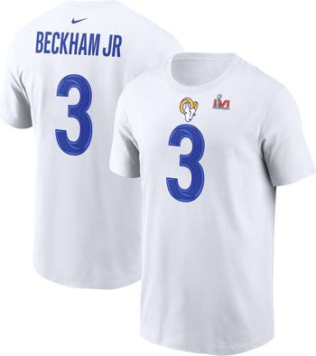 Men's Nike Odell Beckham Jr. Black Los Angeles Rams Super Bowl LVI Game  Fashion Jersey