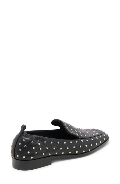 Shop Dolce Vita Beny Studded Square Toe Flat In Black Leather