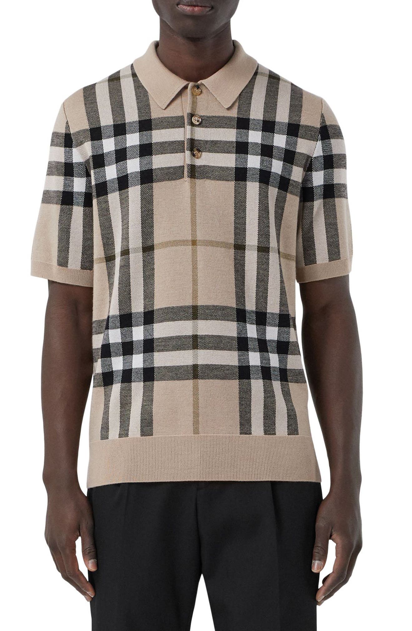 burberry long sleeve polo