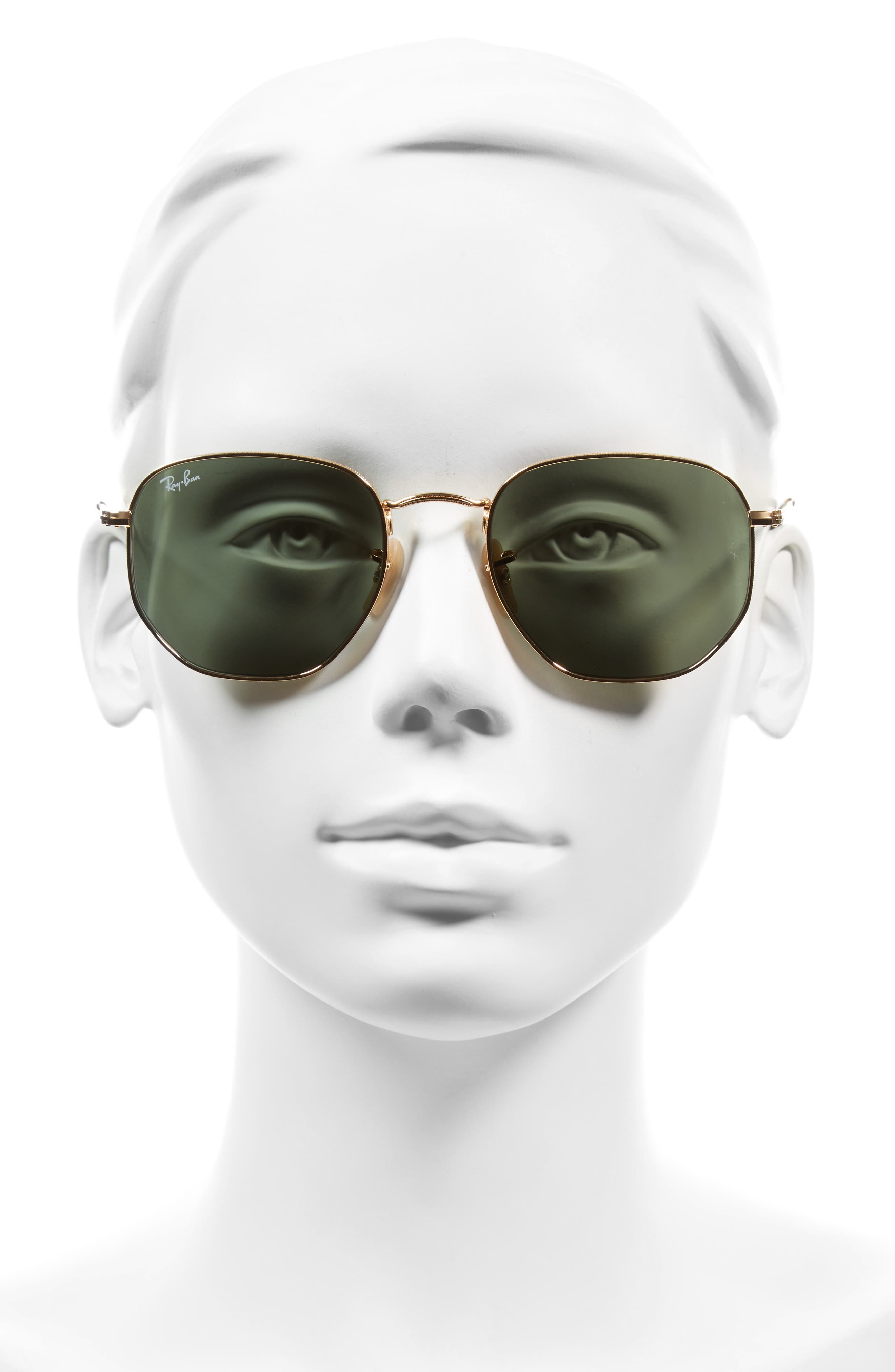 ray ban aviator gold green