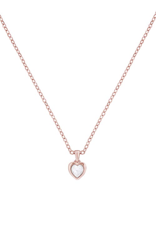 Ted Baker London Hannela Crystal Heart Pendant Necklace In Gold