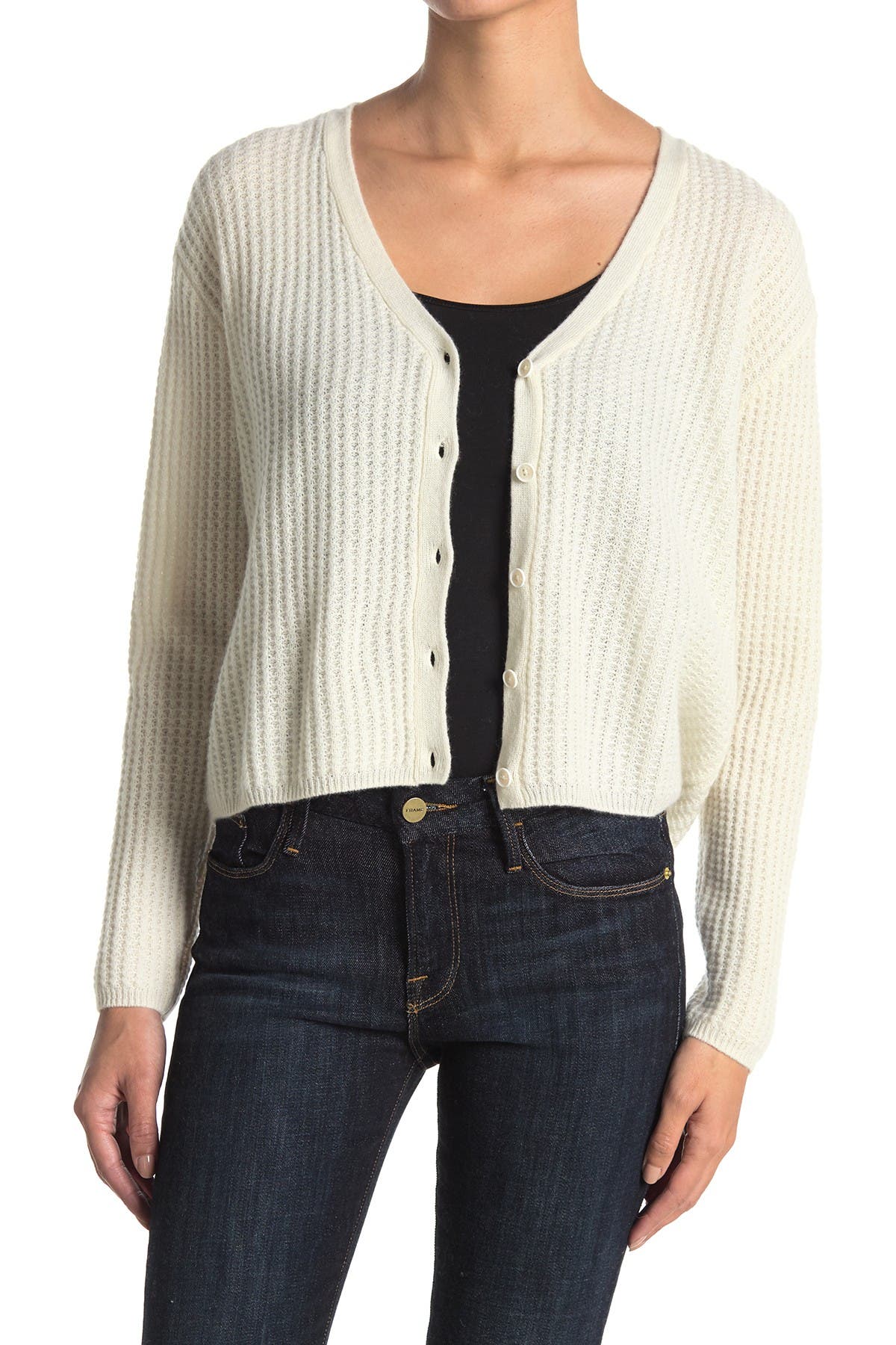 boxy cashmere cardigan