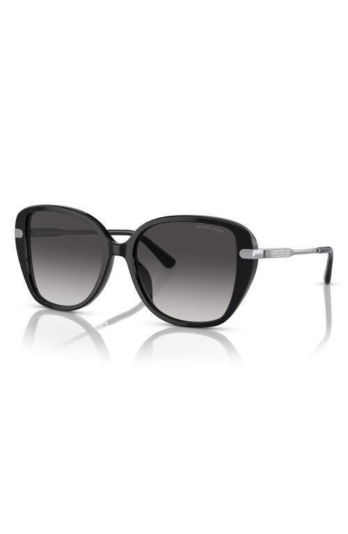 Michael Kors 54mm Gradient Square Sunglasses In Black