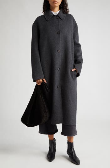 Louis Vuitton Signature Double Face Long Wrap Coat Beige. Size 40