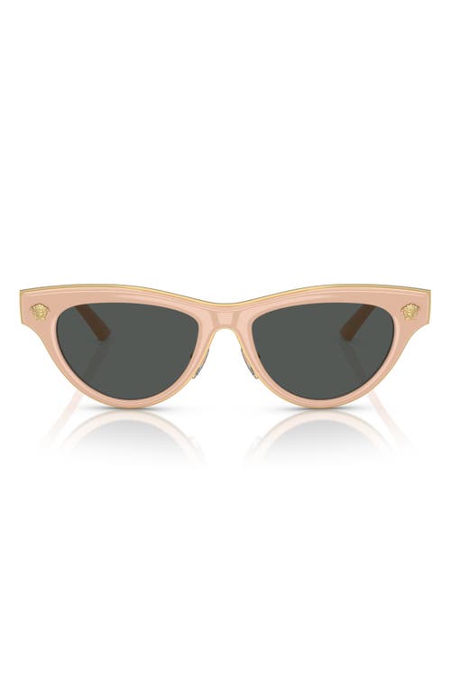 Versace 52mm Cat Eye Sunglasses In Beige