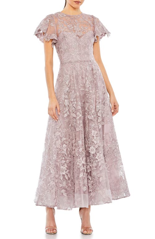 Mac Duggal Sequin Lace A-Line Gown Lilac at Nordstrom,