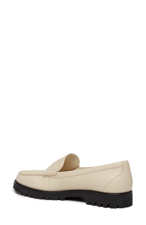 Shop Paige Ellis Platform Penny Loafer In Bone