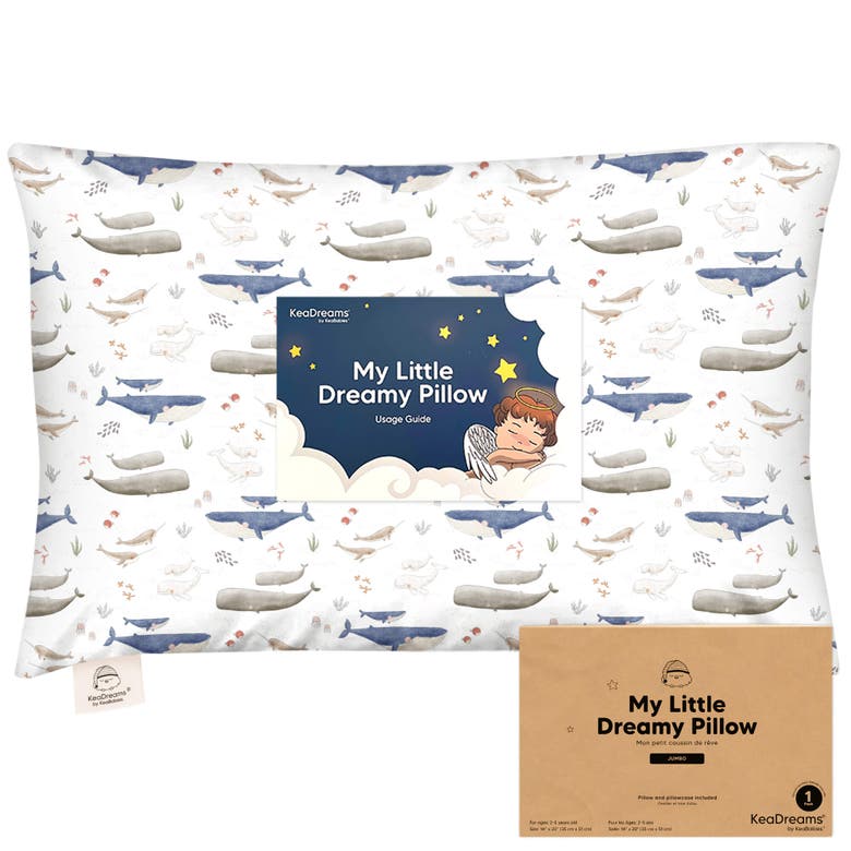 Shop Keababies Jumbo Toddler Pillow With Pillowcase In Marine