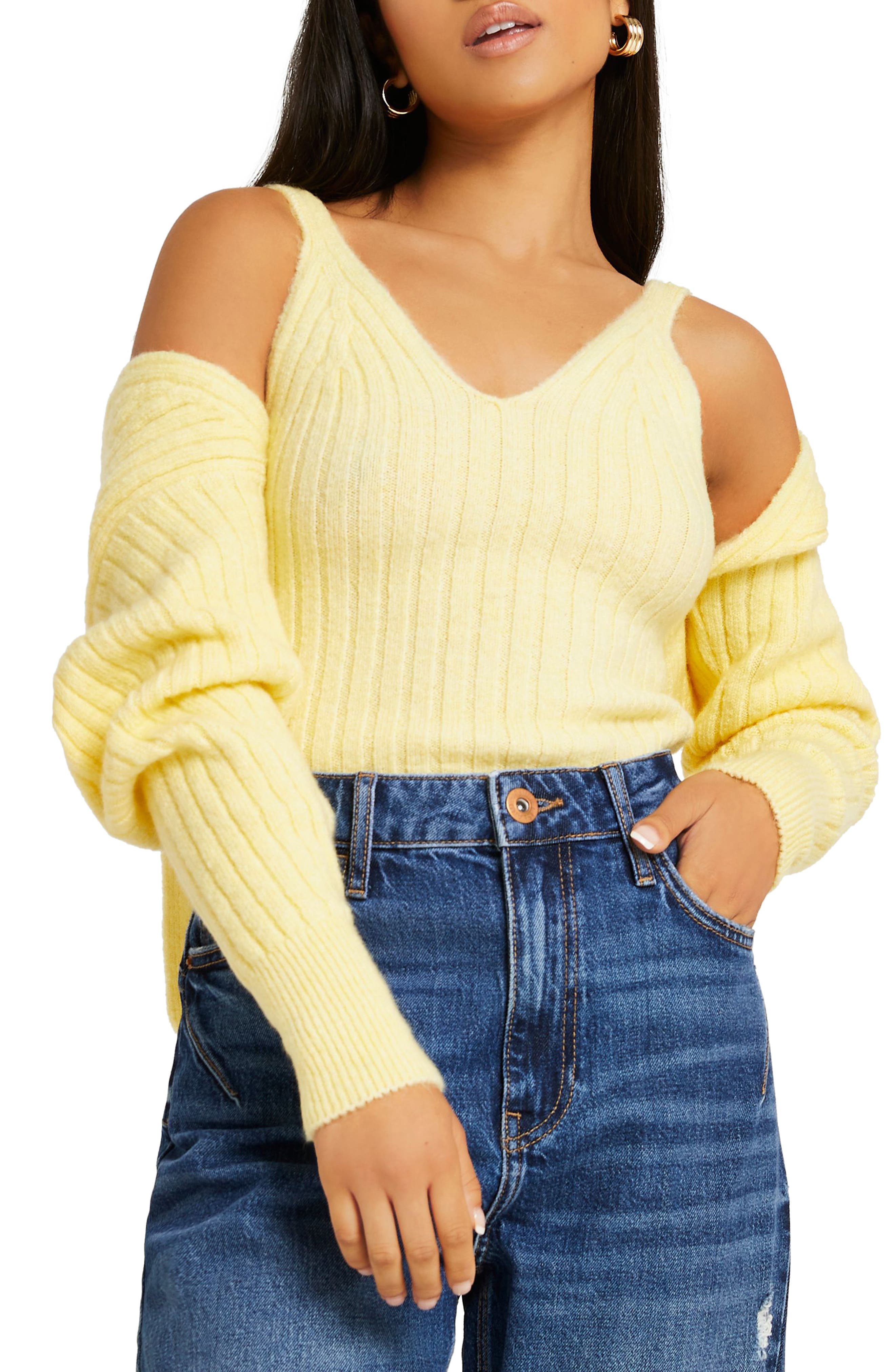 yellow sweater set