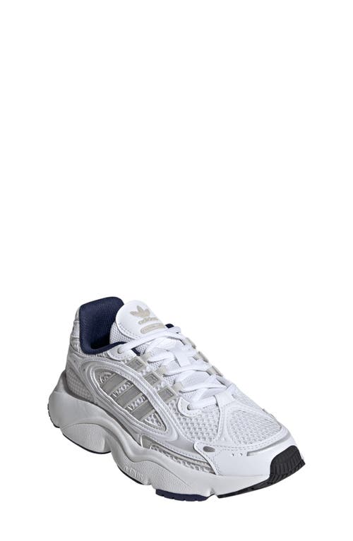 Adidas Originals Adidas Kids' Ozmillen Sneaker In White/grey/bright Blue