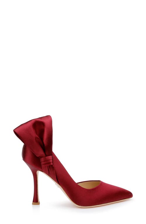 Shop Badgley Mischka Collection Alejandra Pointed Toe Half D'orsay Pump In Chianti