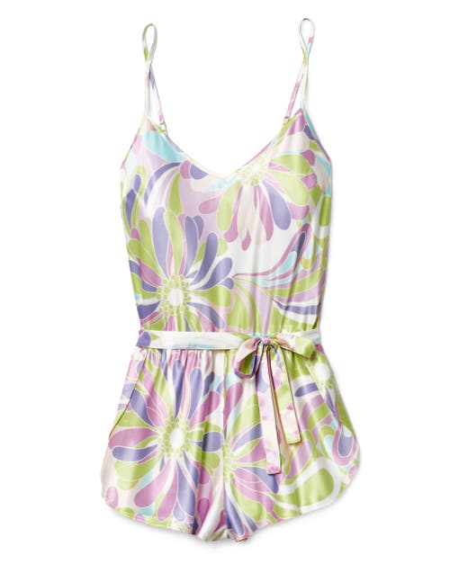 Shop Adore Me Kami Romper Lingerie In Floral Green