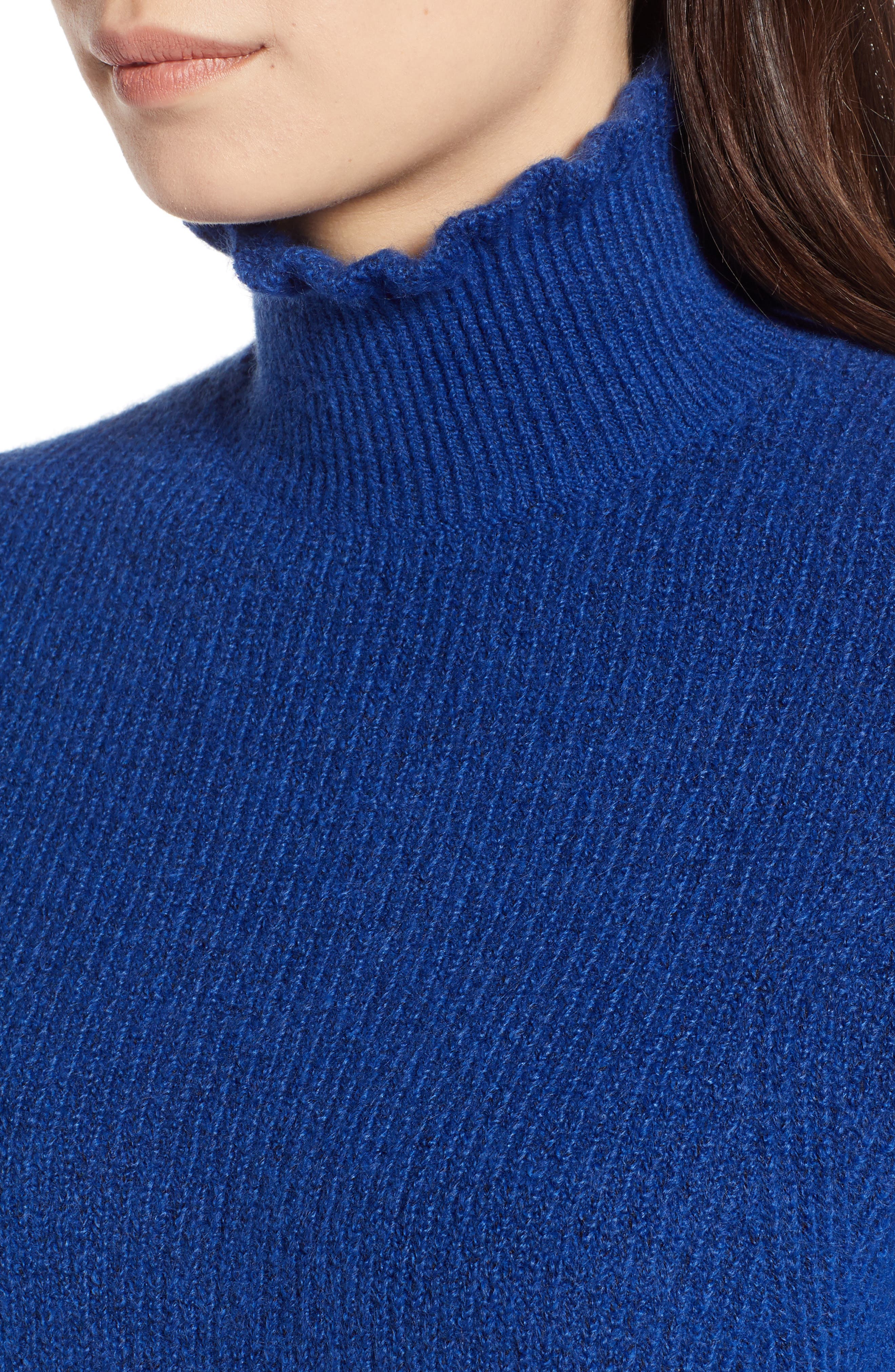 halogen ruffle neck sweater