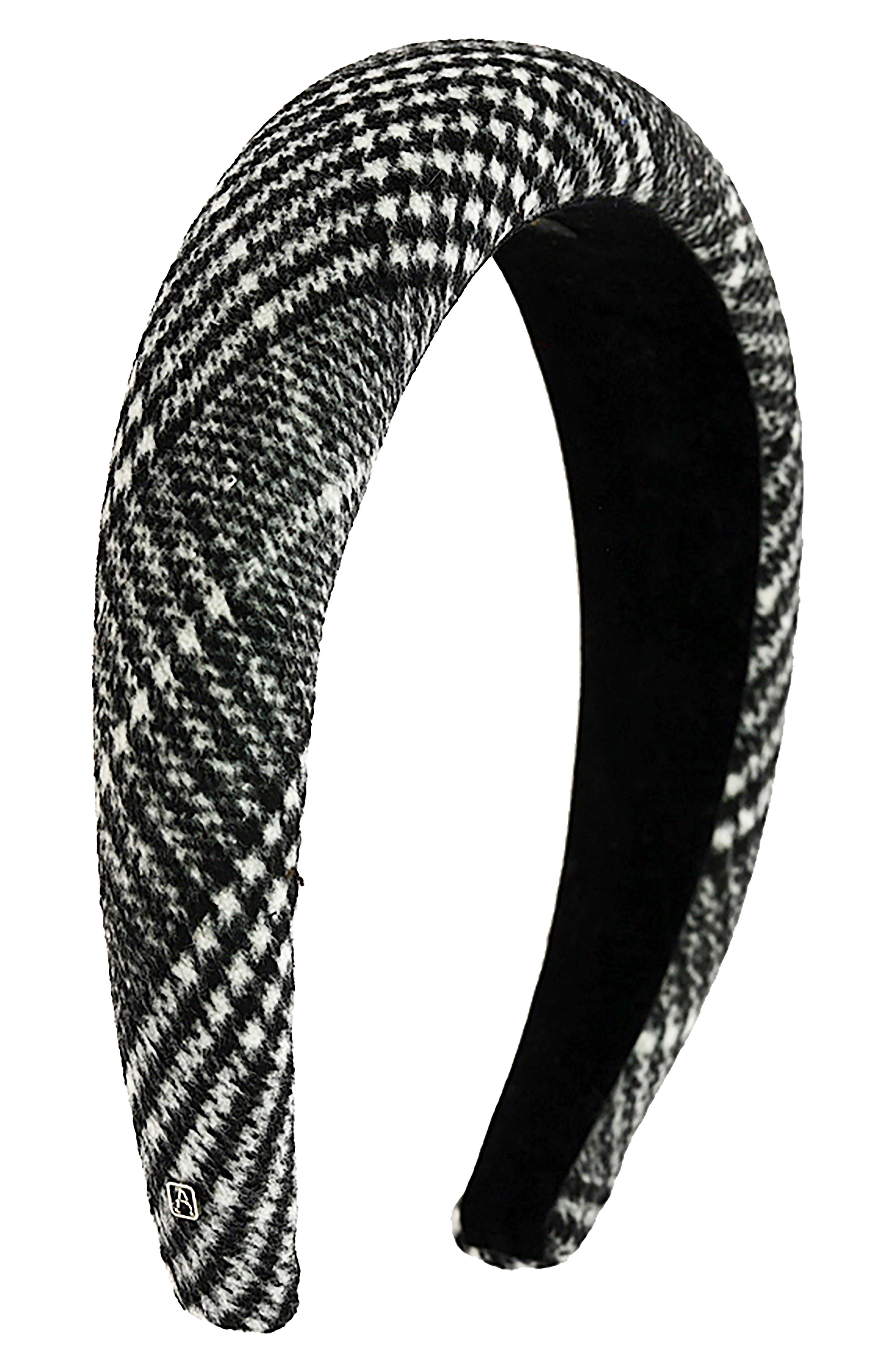 Black Sateen Covered Diamante Crystal Bow Headband Aliceband Hair Accessories