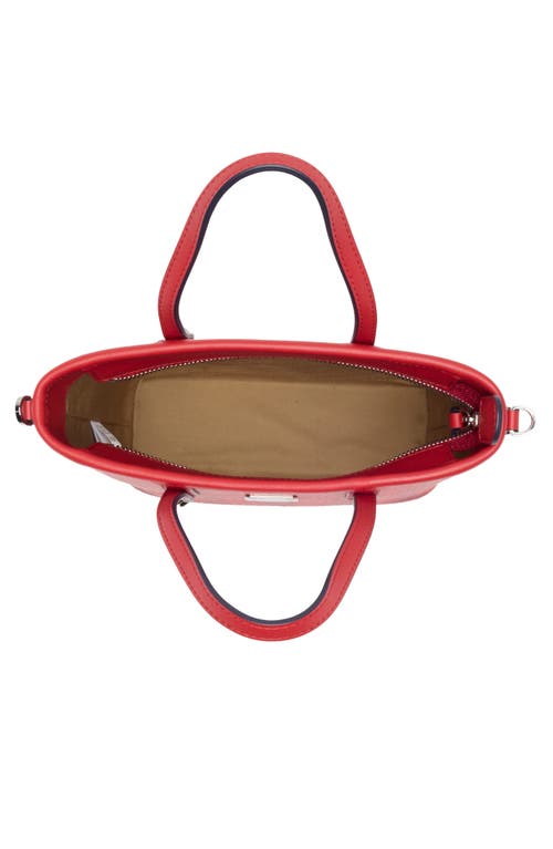 Mcm Aren Visetos Coated Canvas Tote In Candy Red