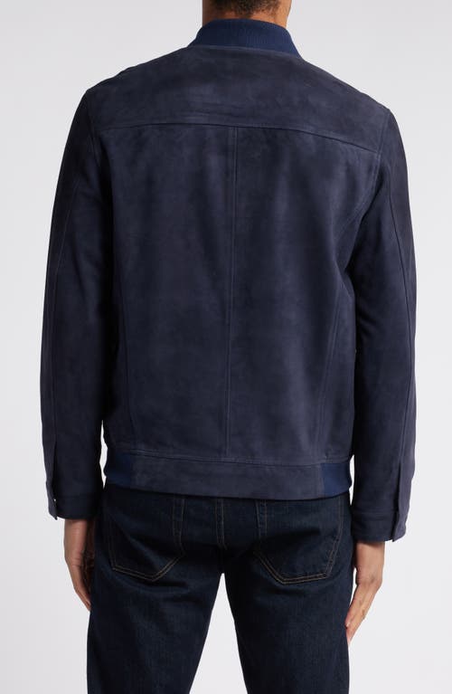 NORDSTROM NORDSTROM SUEDE BOMBER JACKET 