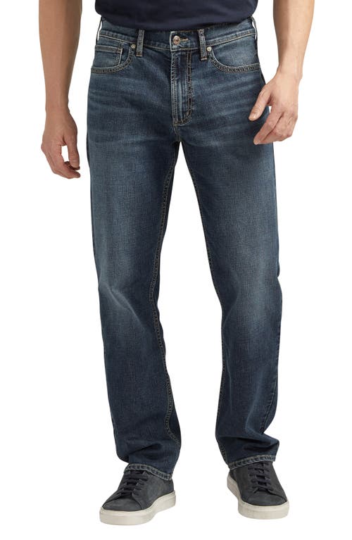 Shop Silver Jeans Co. Eddie Relaxed Fit Straight Leg Jeans In Indigo