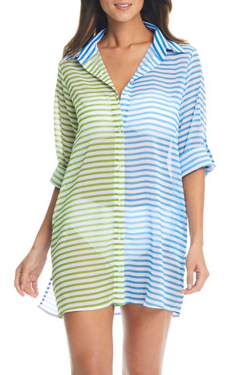 Chiffon Cover-Up Shirt in Cool