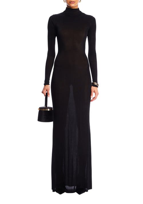 SER.O.YA Kim Maxi Dress in Black 