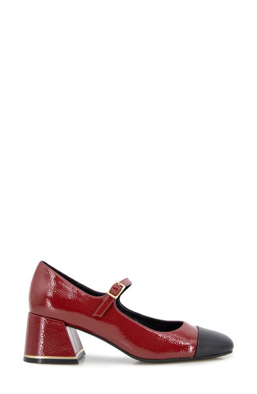 Shop Kenneth Cole Alec Mary Jane Pump In Rio Red/black Patent