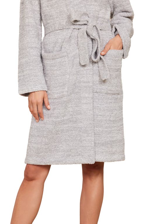 Shop Barefoot Dreams Cozychic® Short Robe In Heather Dove Gray/almond