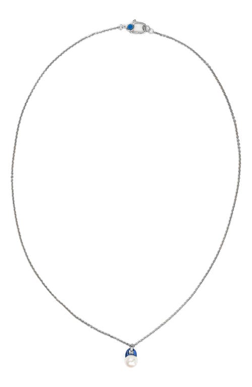 POLITE WORLDWIDE POLITE WORLDWIDE GRAPHIC FRESHWATER PEARL NECKLACE