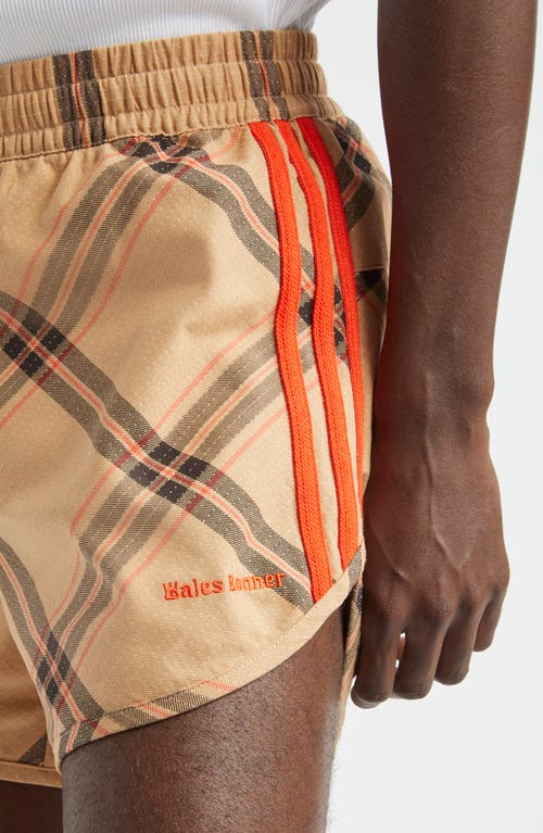 Shop Y-3 Adidas X Wales Bonner X Wales Bonner Plaid Nylon Shorts In Check Jacq Wb