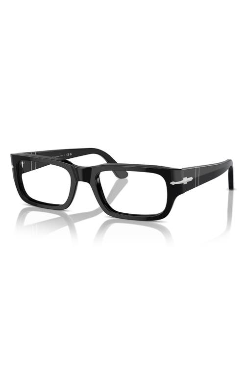 Persol Adrien 58mm Rectangular Optical Glasses In Black
