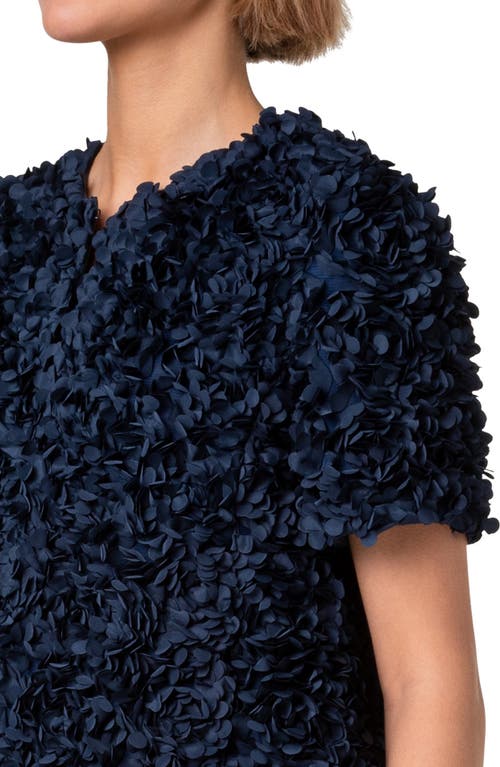 Akris Punto Lasercut Floral Short Jacket In Ink