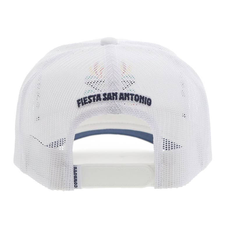 Shop Hooey White Dallas Cowboys Nfl Fiesta Adjustable Trucker Hat