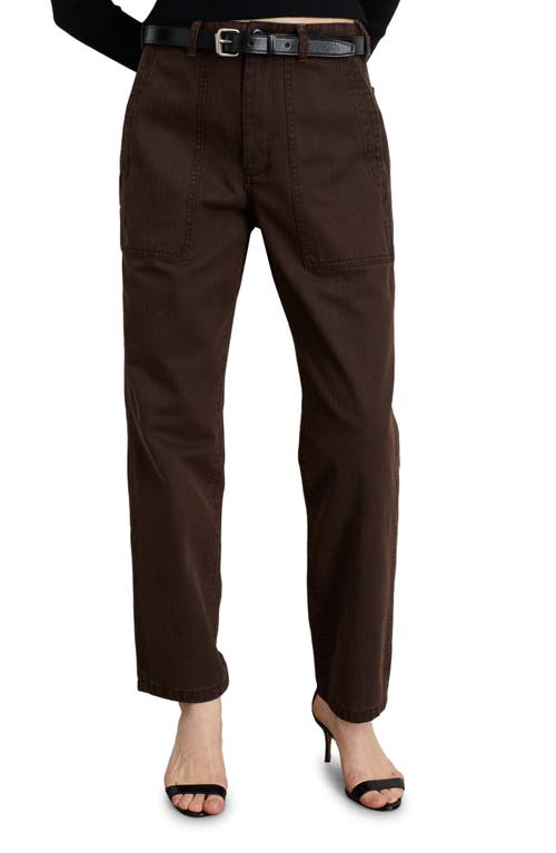 Alex Mill Neil Pant In Herringbone In Espresso