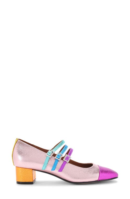 Pierra Mary Jane Pump in Pink Multi